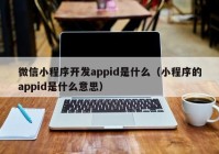 微信小程序开发appid是什么（小程序的appid是什么意思）