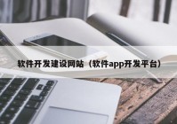 软件开发建设网站（软件app开发平台）