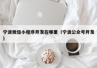 宁波微信小程序开发在哪里（宁波公众号开发）