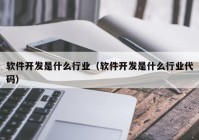 软件开发是什么行业（软件开发是什么行业代码）