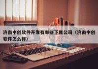 济南中创软件开发有哪些下属公司（济南中创软件怎么样）