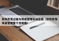 软件开发过程与项目管理实训总结（软件开发项目管理整个流程图）